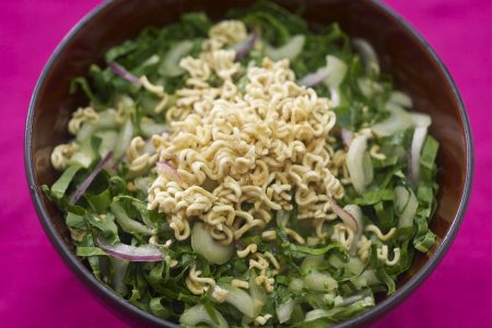 Bok Choy Salad & Ginger Dressing