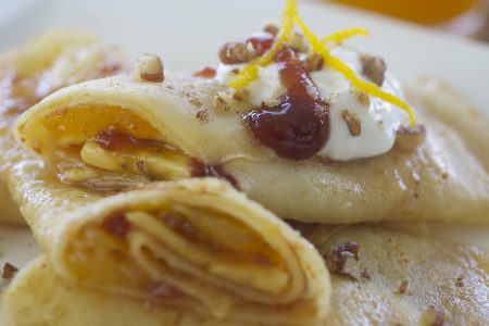 Crepes with Guava Preserve