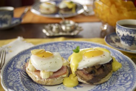 Hot Honey Mustard Eggs Benedicts